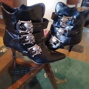 Demonia Fury6 Black Nappa Vegan Leather 